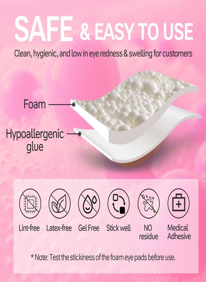 Akissos Eye Pads Lash Extensions Foam - Akissos 625 Pcs White Under Eye Patches,Foam Pad,Lash Extension Supplies,Lash Tech Supplies,Eyelash Pads,Beauty Tools,Elastic,Thick,No expiry No Slip 5 Roll - Image 4